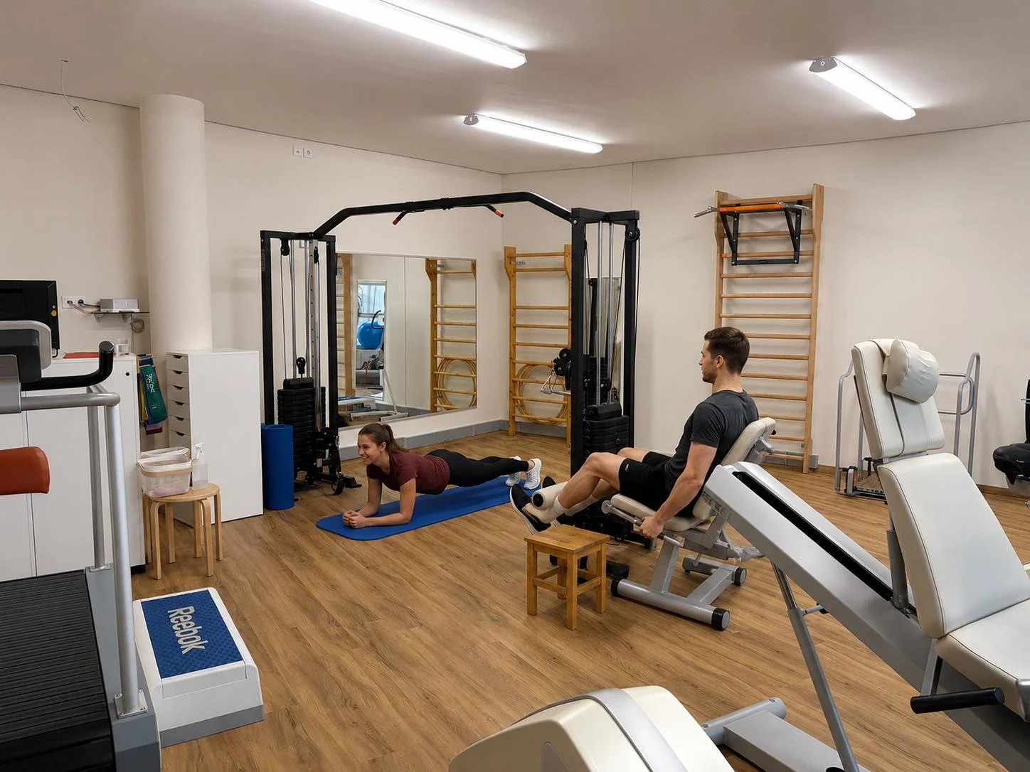Trainingsraum für begleitende Übungen bei Physioproaktiv Mitte
